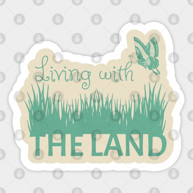 Living with the land Sticker by Polynesian Vibes